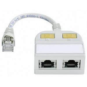 Telegärtner J00029A0009 - Adapter RJ45 8(8) / 2x RJ45 8(8) J00029A0009