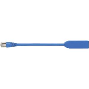 Telegärtner RJ45 Netzwerk Adapter [1x RJ45-Stecker - 1x RJ45-Buchse] 20.00cm Blau