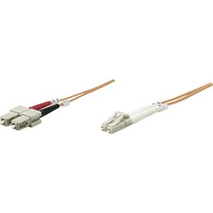 intellinet Glasfaser LWL Anschlusskabel [1x LC-Stecker - 1x SC-Stecker] 62,5/125 µ Multimode OM1 5.