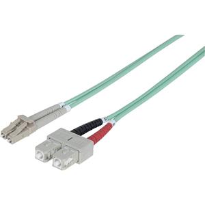 Intellinet 750158 Glasfaser LWL Anschlusskabel [1x LC-Stecker - 1x SC-Stecker] 50/125 µ Multimode O