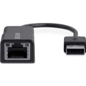 RJ45 Netzwerk Adapter CAT 5 [1x USB 2.0 Stecker A - 1x RJ45-Buchse] 12.00cm Schwarz