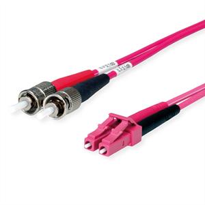 Telegärtner Glasfaser LWL Anschlusskabel [1x ST-Stecker - 1x LC-Stecker] 50/125 µ Multimode OM4 1.