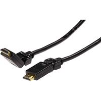 schwaiger HDMI Anschlusskabel [1x HDMI-Stecker - 1x HDMI-Stecker] 1.30m Schwarz