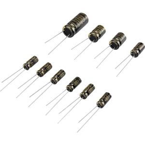 Trucomponents Elektrolytische condensator assortiment Radiaal bedraad 25 V, 50 V TRU COMPONENTS 98001c366 120 stuks