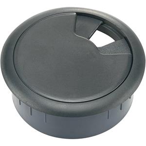 trucomponents WP50BK Kabeldurchführung für Arbeitsplatten ABS Schwarz 1St.