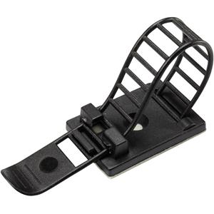 trucomponents TRU COMPONENTS WCT-85 Bevestigingssokkel Zelfklevend, Schroefbaar 1206772 Bundel-Ø (bereik) 22 mm (max) Met bevestigingsbinder Zwart 25 stuk(s)