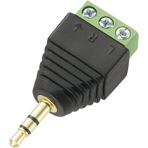 Trucomponents Jackplug 3.5 mm Stekker, recht TRU COMPONENTS LT-PJ-3.5 Stereo Aantal polen: 3