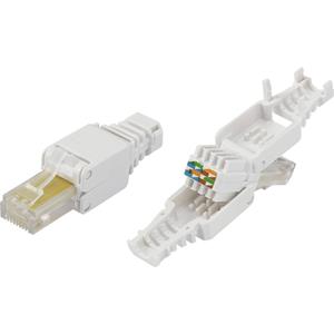 trucomponents TRU COMPONENTS RJ45-Stecker, werkzeuglos Stecker, gerade 93014c935 Natur 1St.