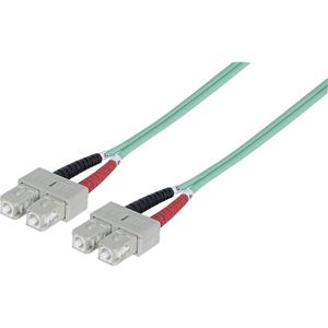 intellinet Glasfaser LWL Anschlusskabel [1x SC-Stecker - 1x SC-Stecker] 50/125 µ Multimode OM3 1.00