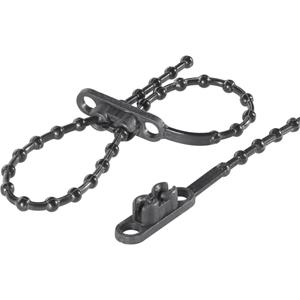 trucomponents TC-KTVR145BK203 Knotenband 145mm 2mm Schwarz mit Doppelkopf 100St.