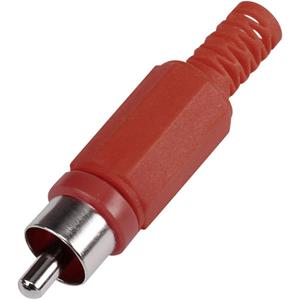 trucomponents Cinch-Steckverbinder Stecker, gerade Polzahl: 2 Rot