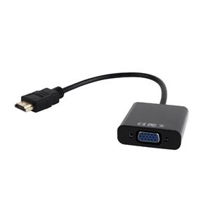 Cablexpert Gembird A-HDMI-VGA-03 VGA HDMI Zwart kabeladapter/verloopstukje