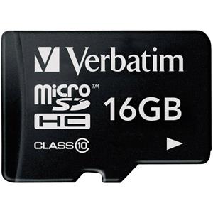 Verbatim Micro SDHC geheugenkaart 16GB