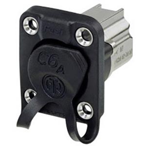 Neutrik Doorgangs-inbouwbus NE8FDX-Y6-W Bus, inbouw Aantal polen 8P8C Zwart 1 stuk(s)