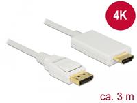 delock DisplayPort naar HDMI kabel - 3 meter - 