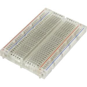 TRU COMPONENTS 0165-40-8-8010 Breadboard Transparant Totaal aantal polen 400 (l x b x h) 84 x 54.3 x 9 mm 1 stuks