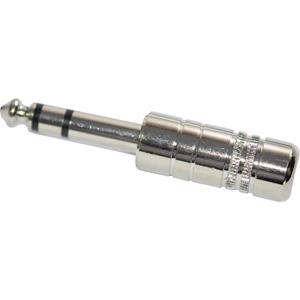 Jackplug 6.35 mm Stekker, recht TRU Components Stereo Aantal polen: 3