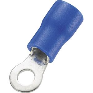 Trucomponents TRU COMPONENTS 746087 Ringkabelschoen Dwarsdoorsnede (max.): 2.50 mm ² Gat diameter: 3.2 mm Deels geÃ¯soleerd Blauw 100 stuks