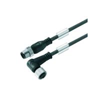 Weidmüller 1279450500 Sensor/actuator connector, geassembleerd M12 Aantal polen (sensoren): 8 Stekker, recht, Bus, haaks 5.00 m 1 stuk(s)