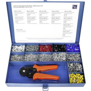 Vogt AG Verbindungstechnik Vogt 4151 Assortiment adereindhulzen 0.50 mm² - 6 mm² Zilver, Geel, Rood, Blauw, Grijs, Zwart, Groen, Wit 9650 stuk(s)