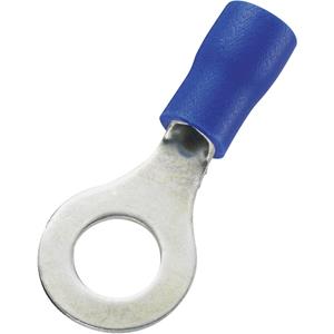 Trucomponents TRU COMPONENTS 746568 Ringkabelschoen Dwarsdoorsnede (max.): 2.50 mm ² Gat diameter: 6.4 mm Deels geÃ¯soleerd Blauw 100 stuks