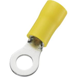 trucomponents TRU COMPONENTS 746621 Ringkabelschoen Dwarsdoorsnede (max.): 6 mm² Gat diameter: 5.3 mm Deels geïsoleerd Geel 50 stuk(s)