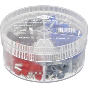 KNIPEX Aderendhülsen-Sortiment Twin 0,75-2,5qmm - KNIPEX
