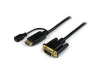 StarTech.com 1,8m aktives HDMI auf VGA Konverter Kabel - HDMI zu VGA Adapter