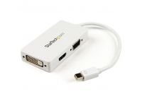 StarTech.com Mini DisplayPort auf HDMI / DVI / VGA Adapter - mDP Konverter für MacBook - Weiß