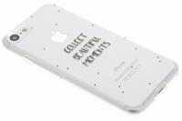 Transparente Zitat Design TPU Hülle für iPhone 8 / 7