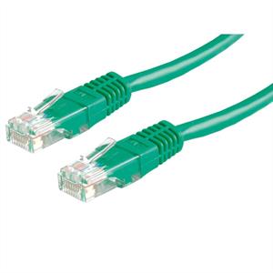 Value 21.99.1523 RJ45 Netzwerkkabel, Patchkabel CAT 6 U/UTP 0.50m Grün