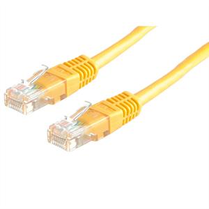 Value 21.99.1522 RJ45 Netzwerkkabel, Patchkabel CAT 6 U/UTP 0.50m Gelb