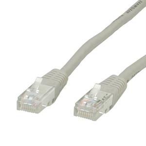 Value 21.99.0950 RJ45 Netzwerkkabel, Patchkabel CAT 6 U/UTP 1.50m Grau