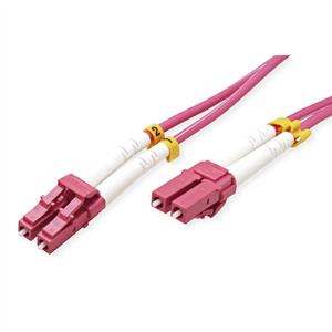 Value Glasfaser LWL Anschlusskabel [1x LC-Stecker - 1x LC-Stecker] 50/125 µ Multimode OM4 0.50m