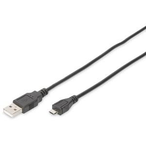 DIGITUS USB 2.0 Anschlusskabel, USB-A - Micro USB-B, 1,8 m