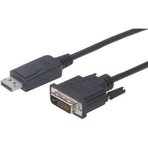 DIGITUS Adapterkabel, DisplayPort - DVI-D, 2,0 m, schwarz