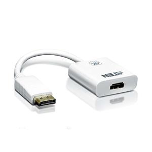 ATEN DisplayPort / HDMI Adapter [1x DisplayPort Stecker - 1x HDMI-Buchse] Weiß 10.00cm