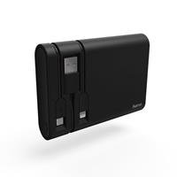 Hama Powerbank, geÃ¯ntegreerde oplaadkabel, micro-USB/Lightning/USB-A, 10.4
