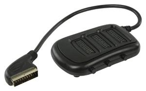 valueline Schakelbare SCART connectiebox SCART mannelijk - 3x SCART vrouwelijk 0,50 m zwart