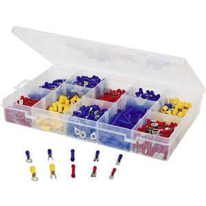 TRU Components 731306 Kabelschoen-assortiment 0.50 mm ² 2.50 mm ² Blauw, Geel, Rood 1000 stuks