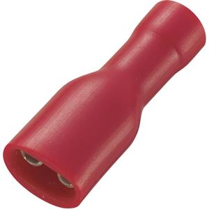 Trucomponents TRU COMPONENTS FDFD1.25-187(5) Vlakstekker Insteekbreedte: 4.8 mm Insteekdikte: 0.5 mm 180 Â° Volledig geÃ¯soleerd Rood 50 stuks