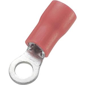 trucomponents Ringkabelschuh Querschnitt (max.)=1.50mm² Loch-Ø=3.2mm Teilisoliert Rot 100