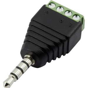 Trucomponents Jackplug 3.5 mm Stekker, recht TRU COMPONENTS 93013c1119 Stereo Aantal polen: 4