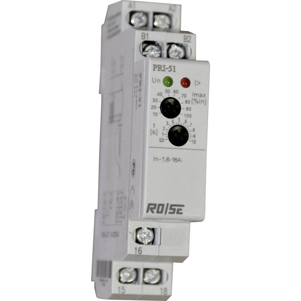 roselm Rose LM PRI-51/16 Bewakingsrelais 24, 24 - 24, 240 V/DC, V/AC 1x wisselcontact 1 stuk(s)