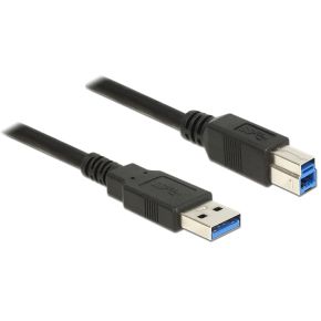 delock Kabel USB 3.0 Typ-A Stecker > USB 3.0 Typ-B Stecker 1,0 m schwa
