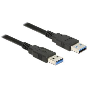 delock Kabel USB 3.0 Typ-A Stecker > USB 3.0 Typ-A Stecker 1,5 m schwa