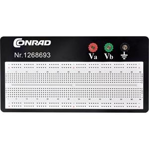 TRU COMPONENTS 0165-40-1-3201B Breadboard Totaal aantal polen 840 (l x b x h) 57.15 x 167.3 x 8.4 mm 1 stuks