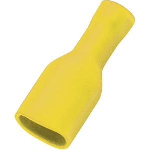 Trucomponents TRU COMPONENTS FDFD5.5-250 Vlakstekker Insteekbreedte: 6.4 mm Insteekdikte: 0.8 mm 180 Â° Volledig geÃ¯soleerd Geel 50 stuks