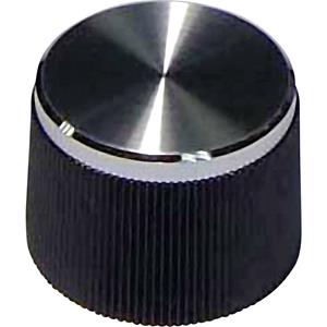 TRU Components Draaiknop Zwart (Ã x h) 21 mm x 15 mm 1 stuks