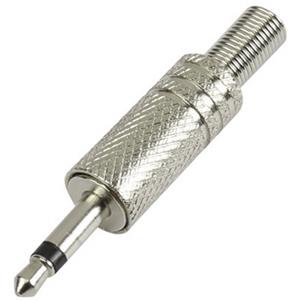 trucomponents TRU COMPONENTS 1572331 Jackplug 3.5 mm Stekker, recht Aantal polen: 2 Mono Zilver 1 stuk(s)